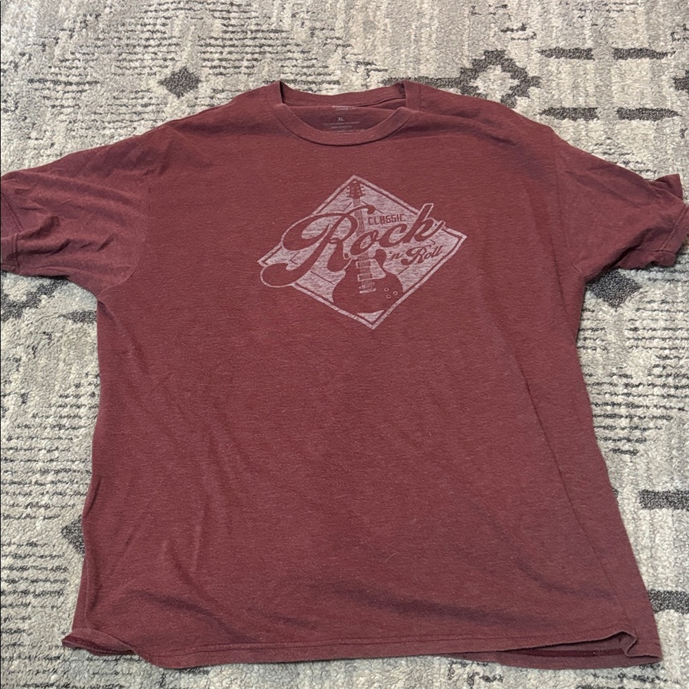 Sonoma Men's Short-Sleeve Rock Graphic Tee — Maroon - Picture 3 of 4